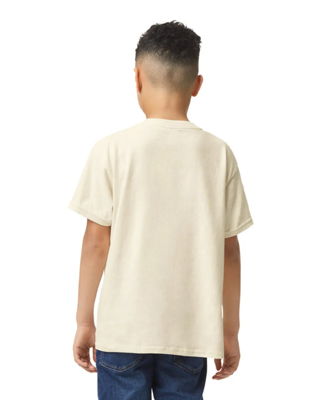 Gildan 5000B Youth Heavy Cotton Fabric - Natural, Short Sleeve, Classic Fit (1 Shirt)