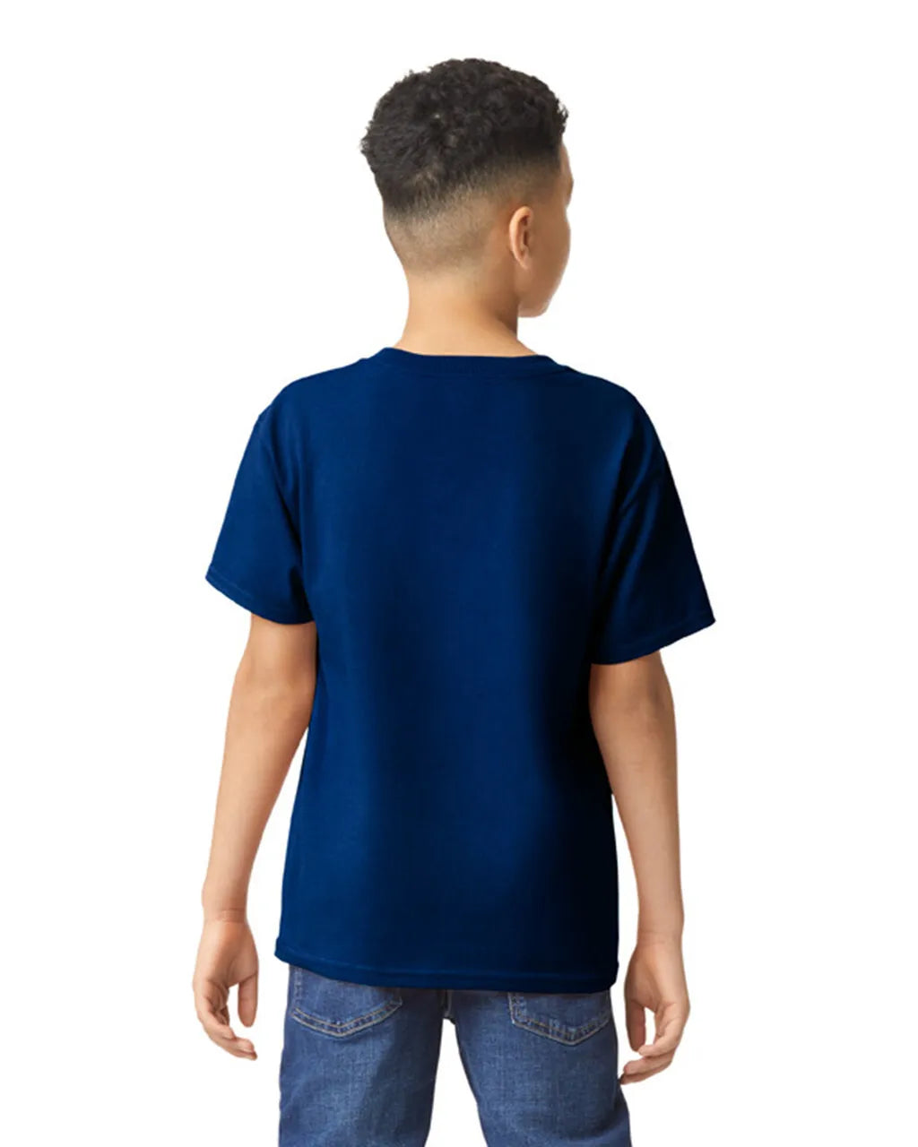 Gildan 5000B Youth Heavy Cotton Fabric - Navy, Short Sleeve, Classic Fit (1 Piece)