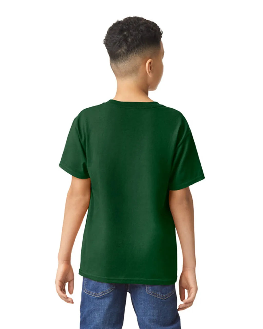 Gildan 5000B Youth Heavy Cotton Fabric - Forest Green, Short Sleeve, Classic Fit (1 Shirt)