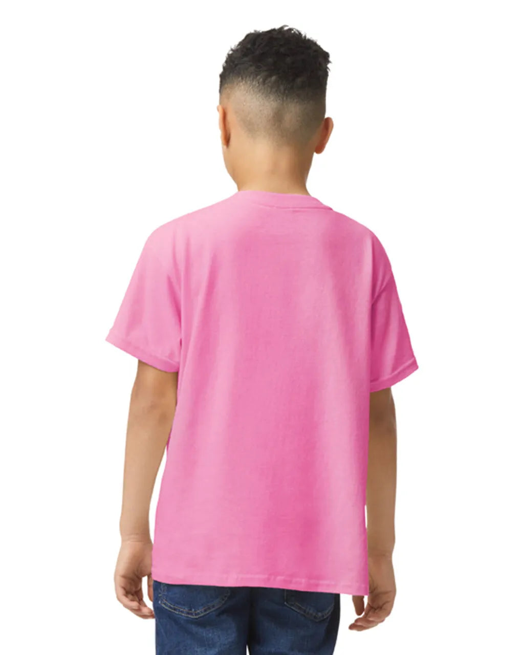 Gildan 5000B Youth Heavy Cotton T-Shirt Fabric - Azalea, Short Sleeve, Classic Fit (1 Piece)