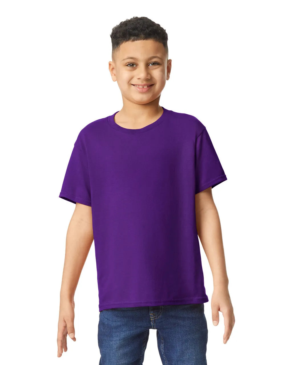 Gildan 5000B Youth Heavy Cotton Fabric - Purple, Short Sleeve, Classic Fit (1 Piece)