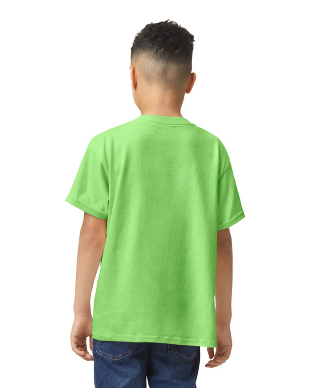 Gildan 5000B Youth Heavy Cotton Fabric - Neon Green, Short Sleeve, Classic Fit (1 Piece)