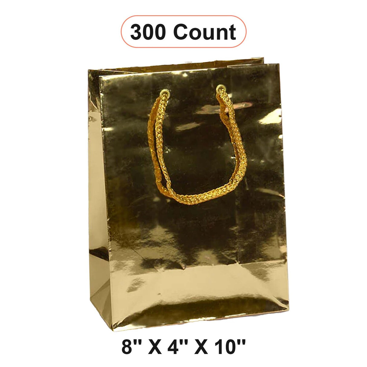 8'' x 4'' x 10'' Metallic Euro Totes for Gifts and Events