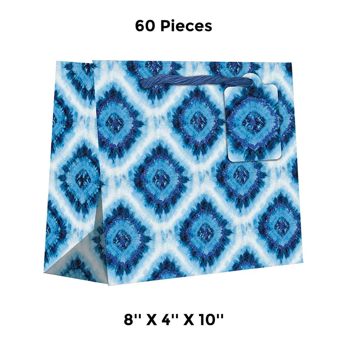 Patterned Gift Bags 8" X 4" X 10" Perfect for Retail Displays