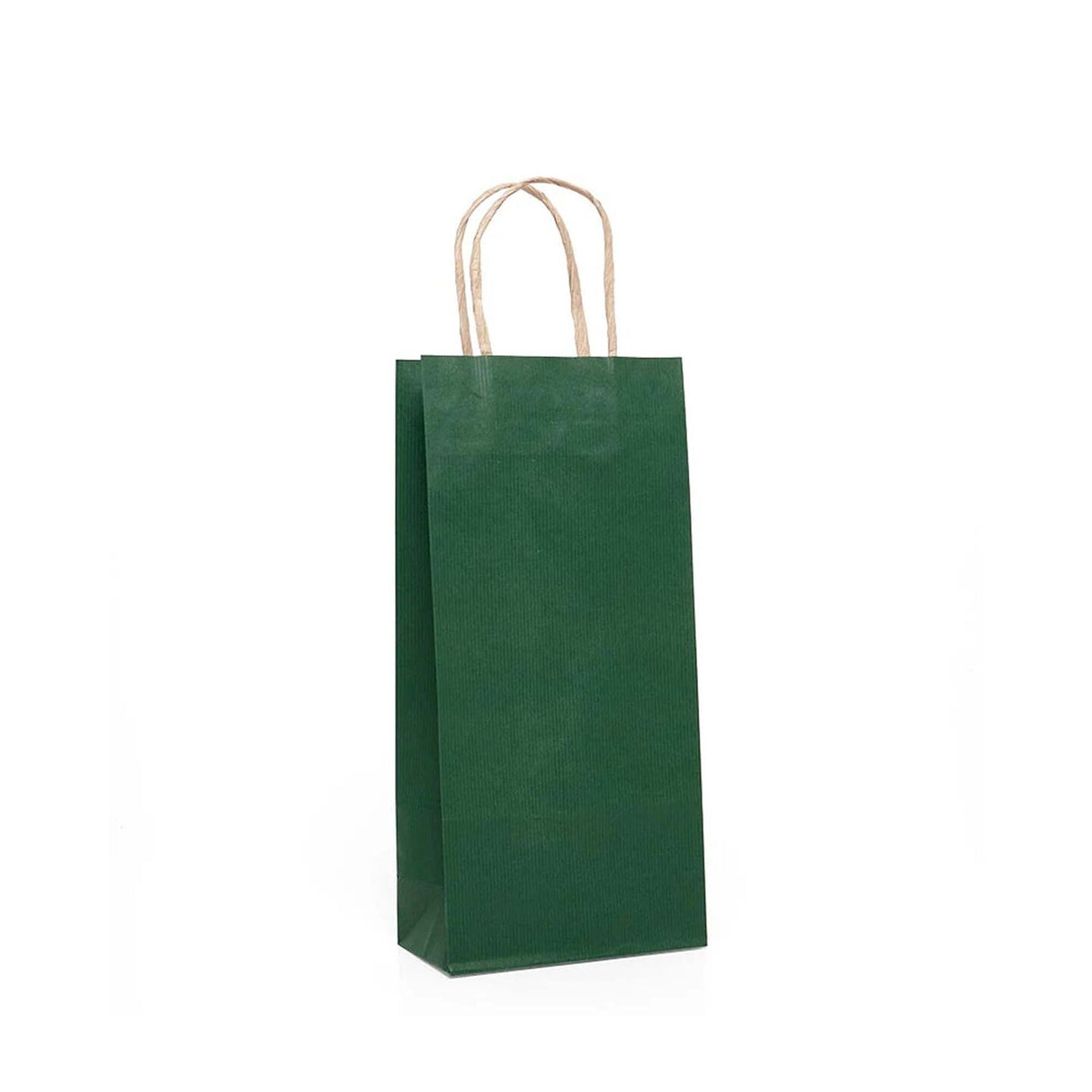 Deluxe Twisted Handle Paper Wine Bag 6" x 3 1/4" x 13"