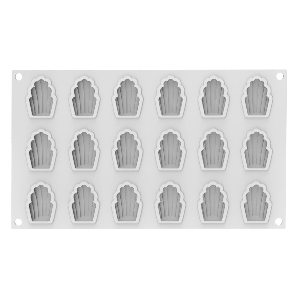 Silikomart MADELEINE XS13 Silicone Baking & Freezing Mold, 0.43 oz., 18 Cavities