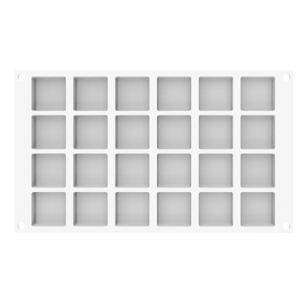 Silikomart QUADRATO XS12 Silicone Baking & Freezing Mold, 0.67 oz., 24 Cavities