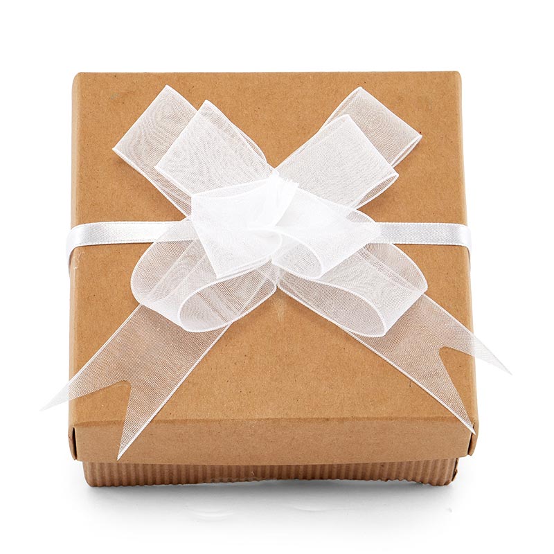 Sheer Organza Fabric Butterfly Bow 4 '' 50 each / package White Color