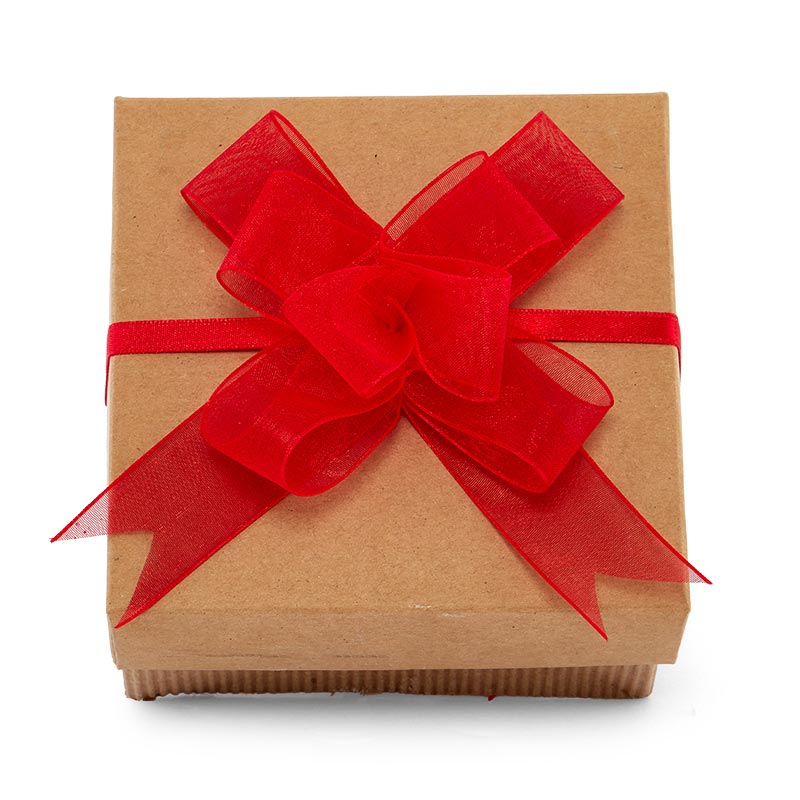 Sheer Organza Fabric Butterfly Bow 4 '' 50 each / package Red Color