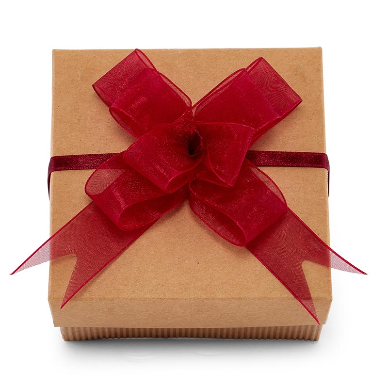 Sheer Organza Fabric Butterfly Bow 4 '' 50 each / package Wine Color