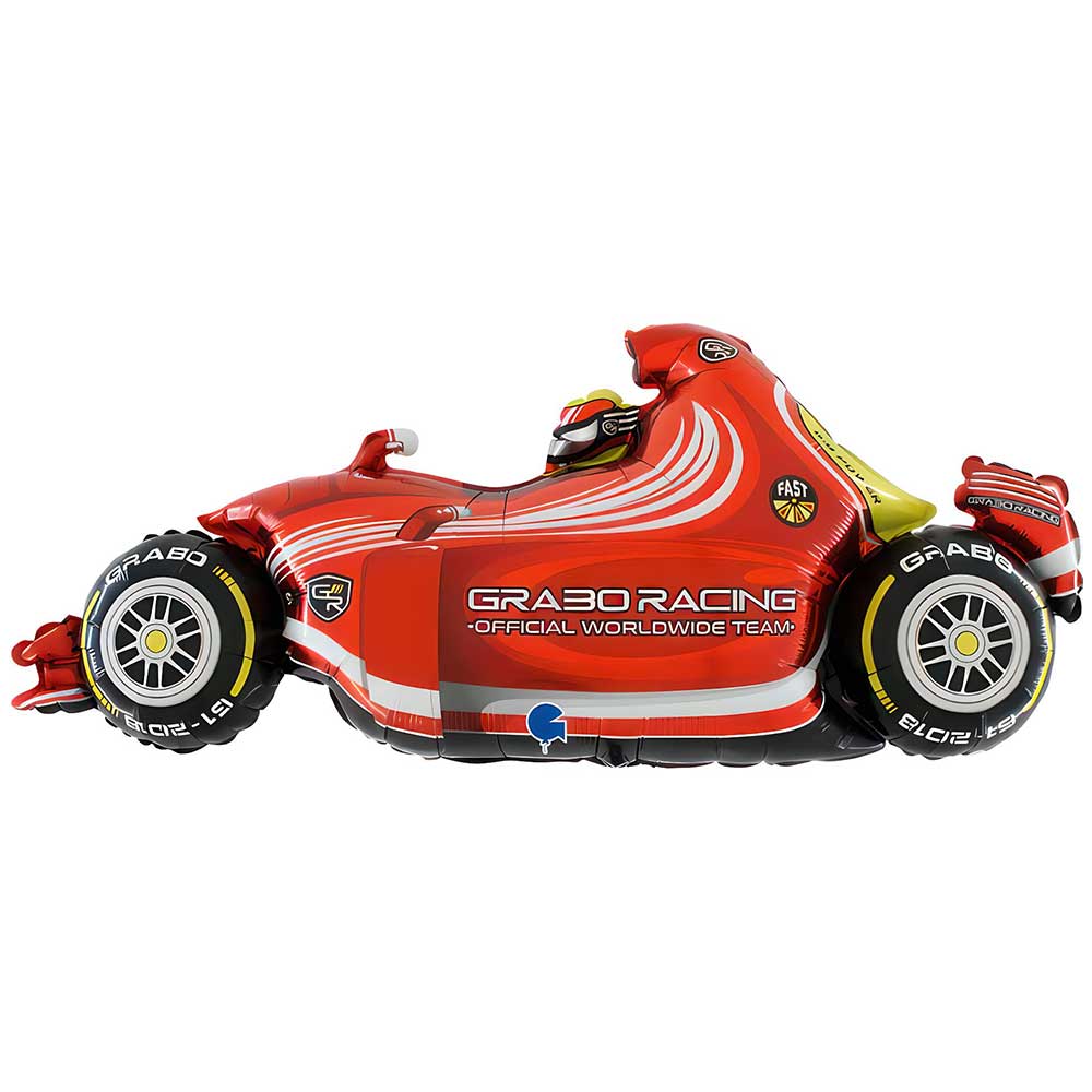 Race Car Foil Balloon 42 Inch