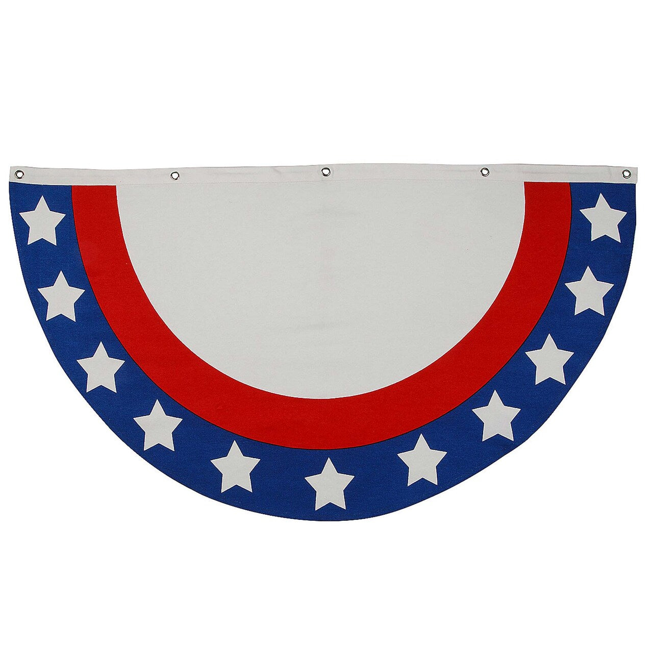 39" x 21" Patriotic Stars & Stripes Cotton Bunting
