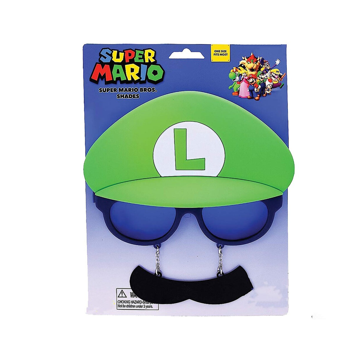 Adults Super Mario Bros.™ Luigi Glasses – 1 Pair