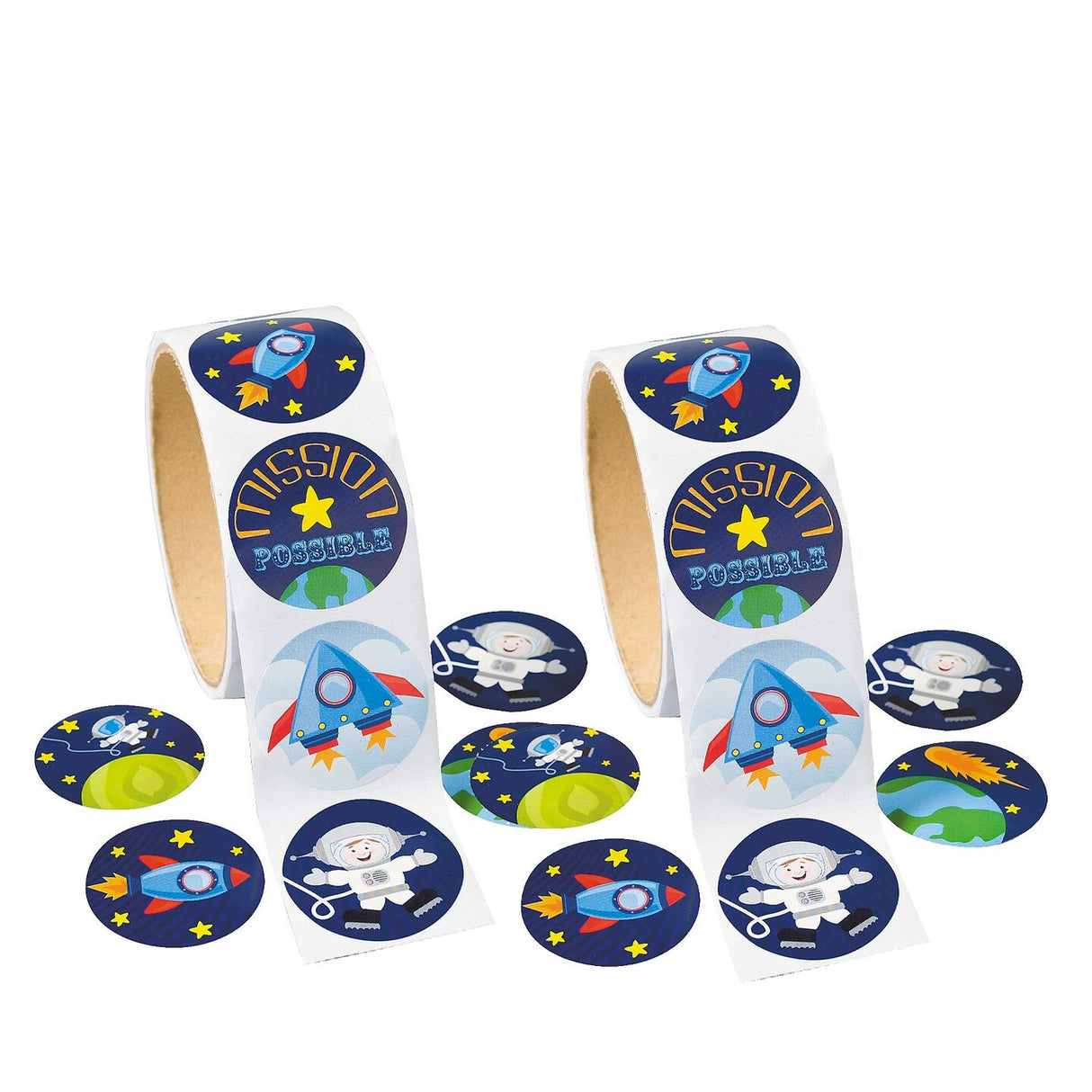 Space Sticker Roll 100 Pieces