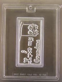 I Love Grandma Plaque Chocolate Mold - ECAO762