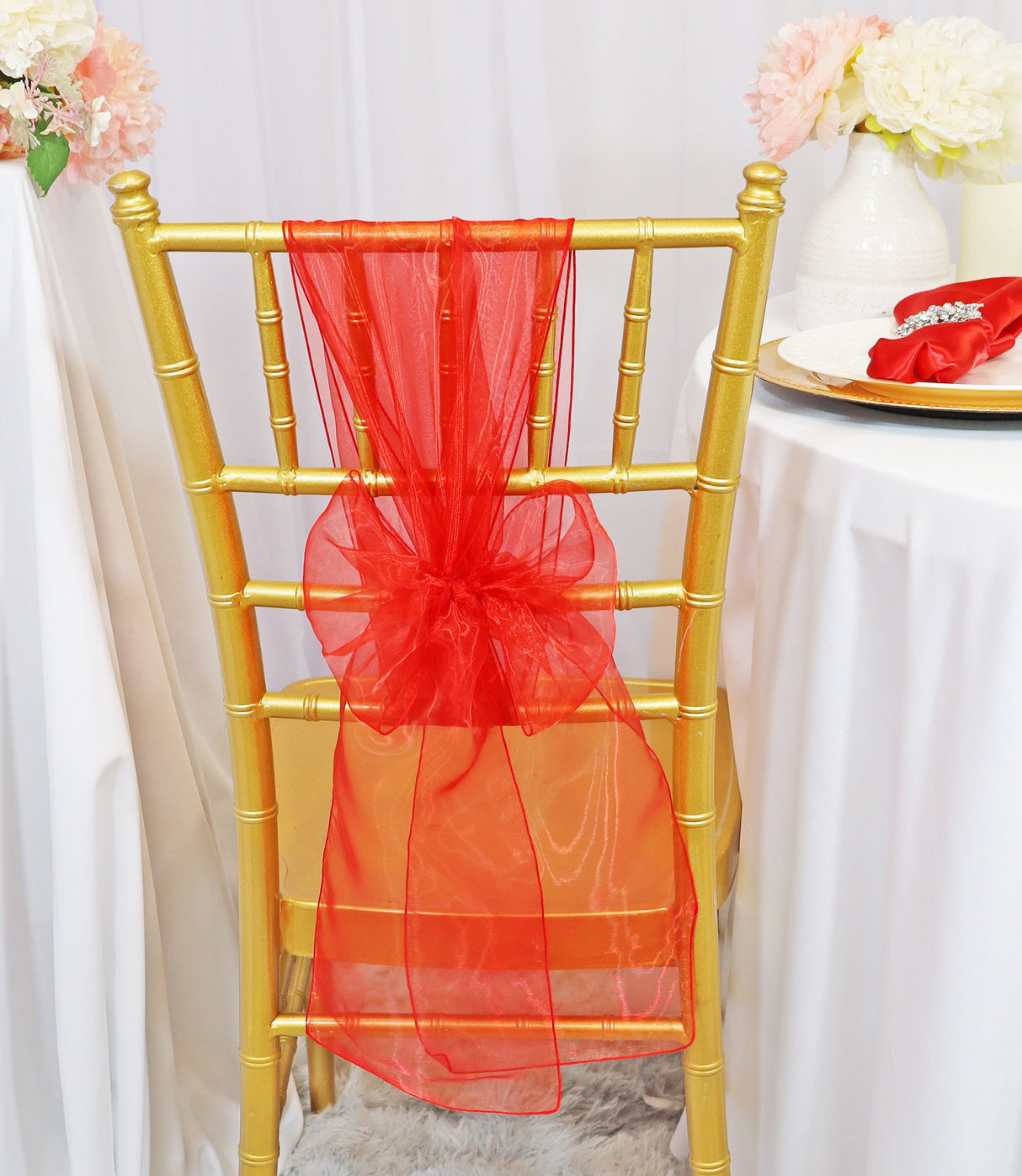Organza Chair Sash Sample
