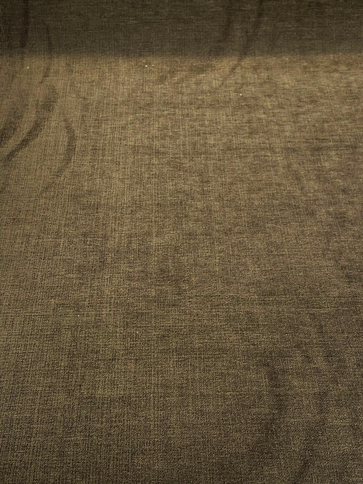 Crypton Summit Slope Polyester Blend Fabric - Chocolate Brown Chenille Upholstery, 54" Width (1 Yard)