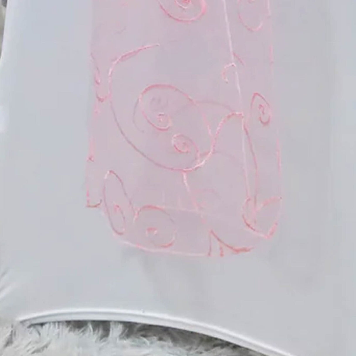 10 Pieces Pink Embroidered Organza Chair Sashes 8"x108" Elegant Event Decoration