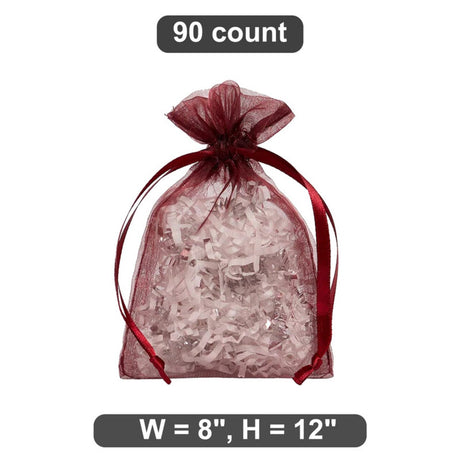 8" x 12" Organza Bag Spacious for Larger Gifts
