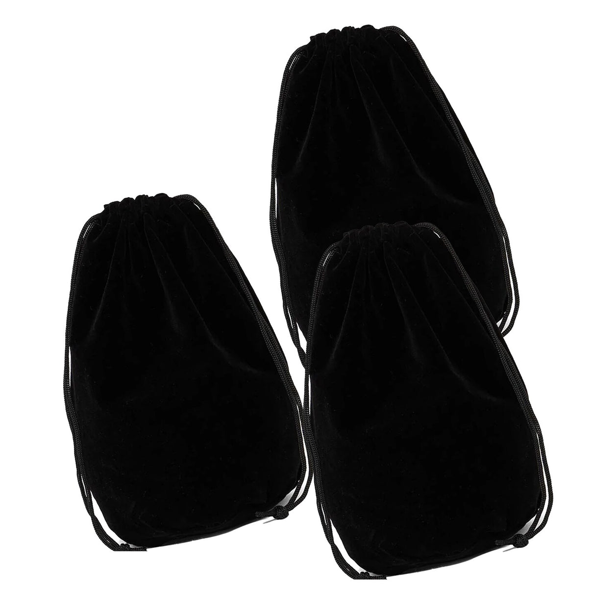 Luxury Flat Bottom Velour Bag 8 1/4" x 5" x 8" for Special Occasions