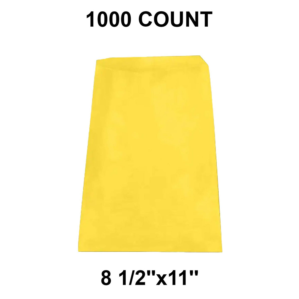 Premium Colored Paper Merchandise Bags 8 1/2" x 11"
