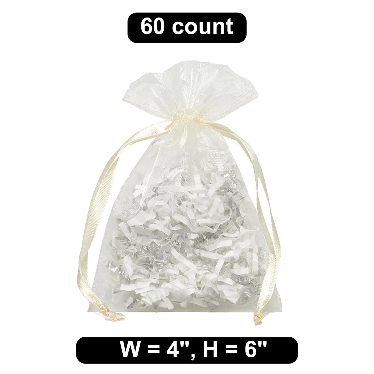 4" x 6" Organza Bag Elegant Packaging for Small Items