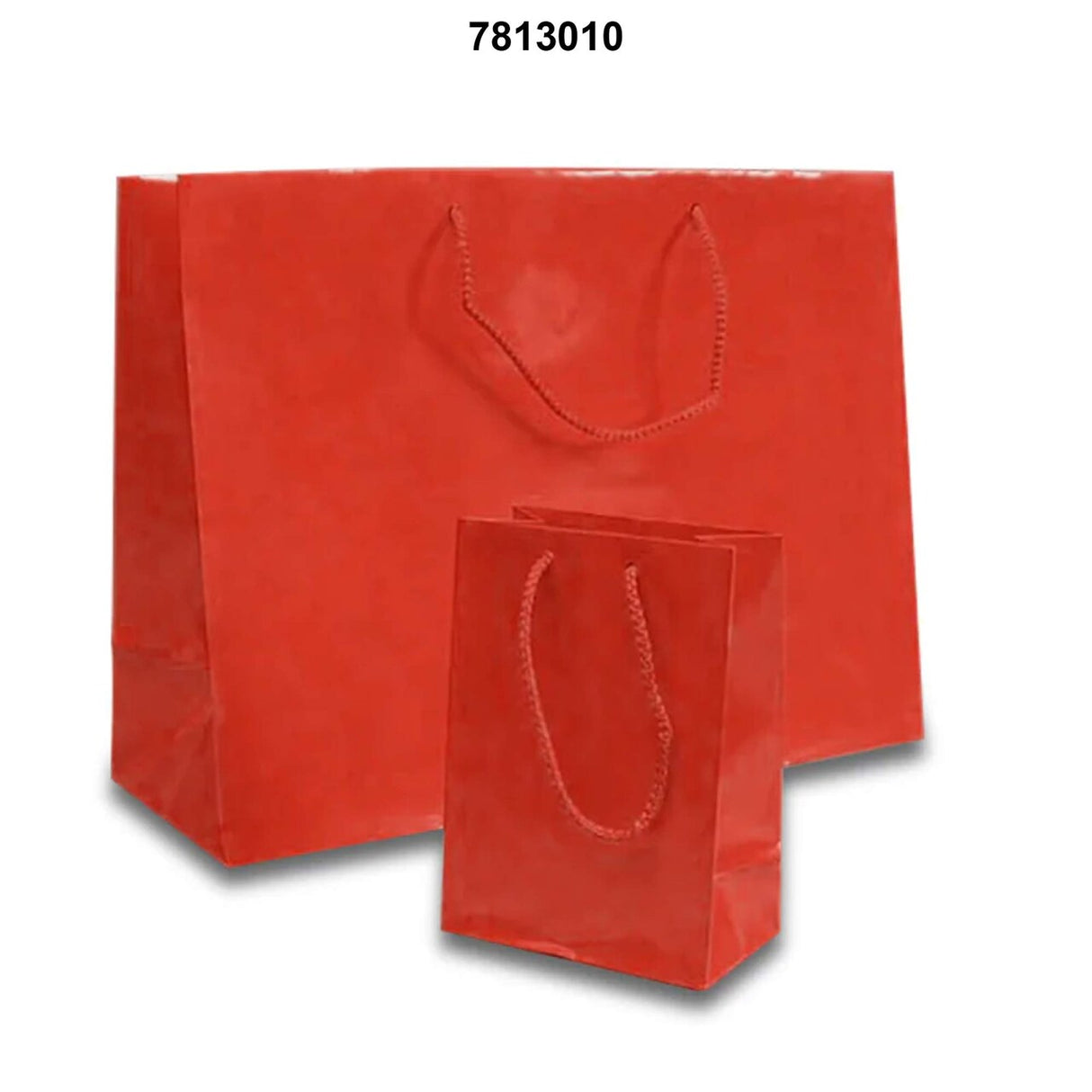 High Quality Glossy Paper Euro Totes 4 3/4'' x 2 3/4'' x 6 3/4'' for Events