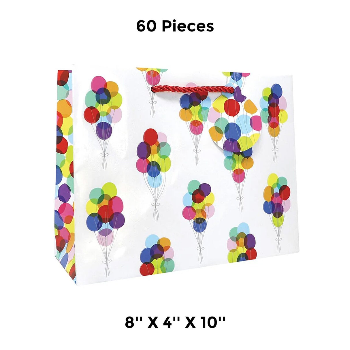 Patterned Gift Bags 8" X 4" X 10" Ideal for Party Favors