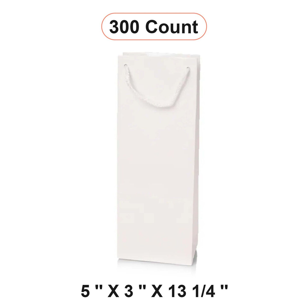 Glossy Colored Paper Wine Bottle Euro Tote 5" x 3" x 13 1/4"