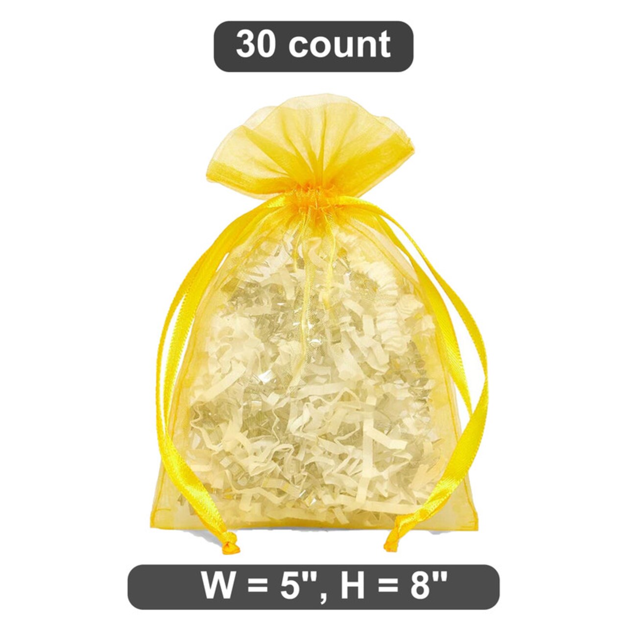 5” x 8” Organza Pouch Bags Elegant and Lightweight