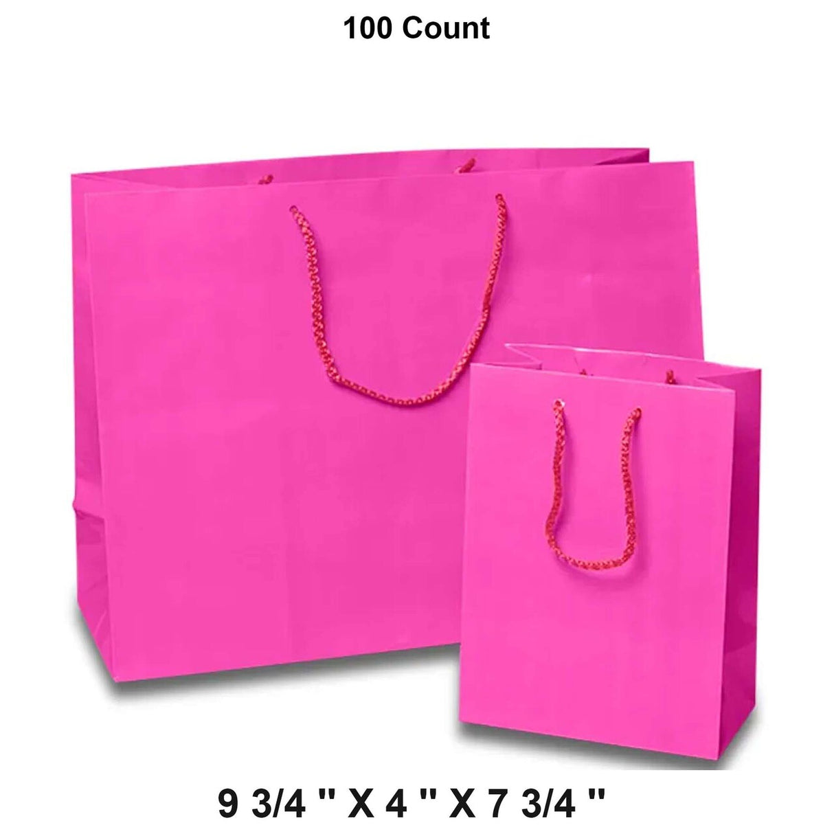 Luxury Gift Wrapping with Glossy Euro Totes 9 3/4'' x 4 '' x 7 3/4''