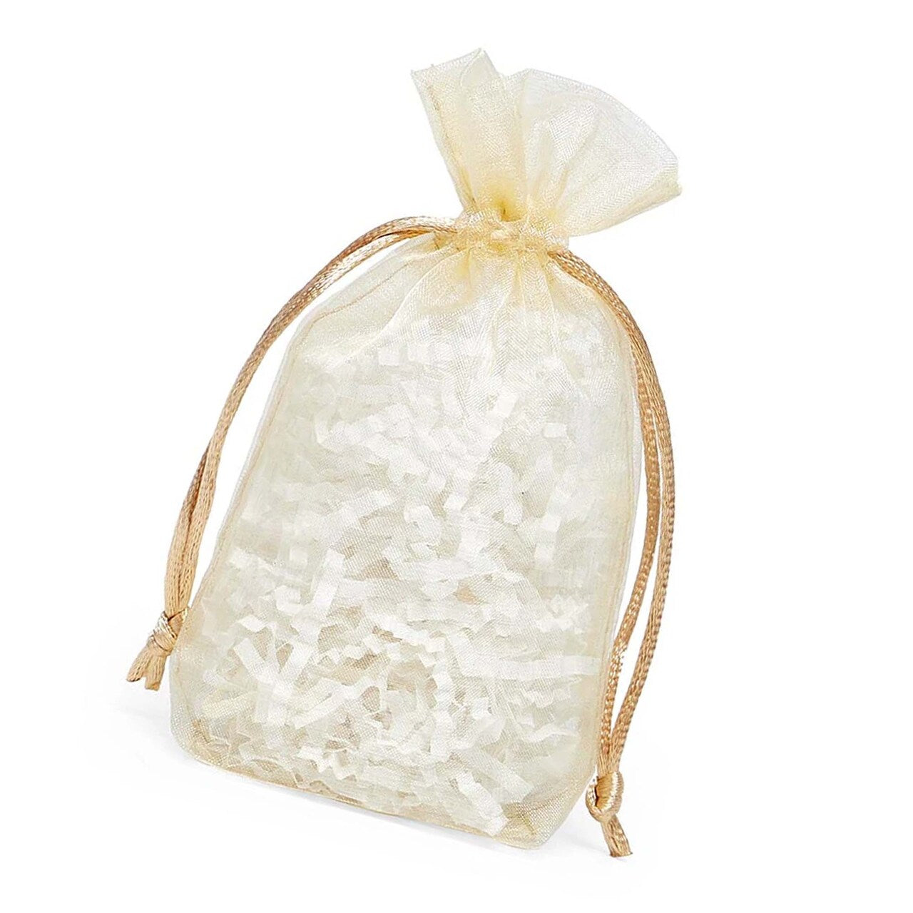 Flat Bottom Organza Bags 5 1/2''x11/2''x10 1/2'' for Elegant Packaging