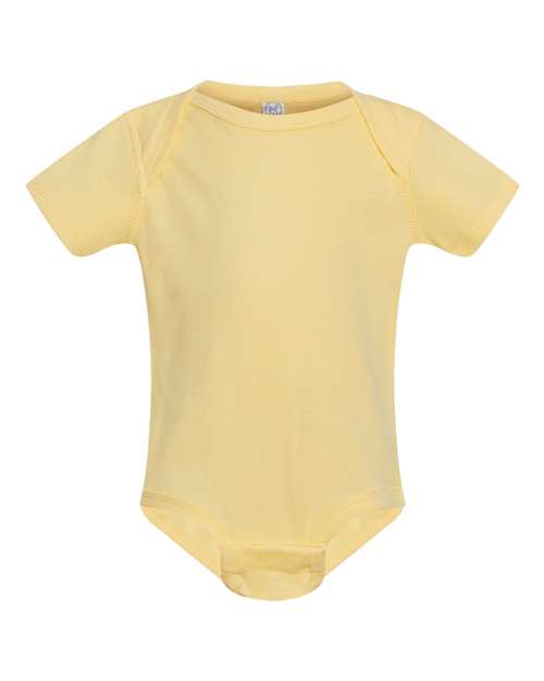 RADYAN® Infant Baby Rib Short Sleeve Bodysuit
