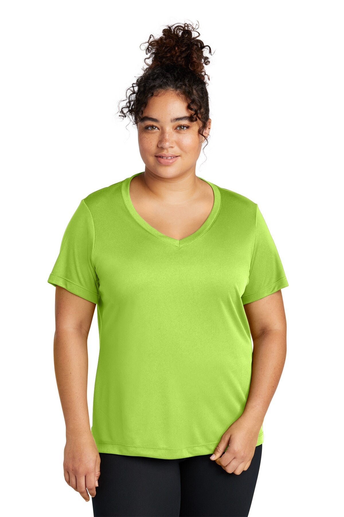 Sport-Tek® Ladies Posi Charge V-Neck Short SleeveTee