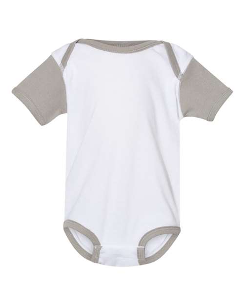 RADYAN® Infant Baby Rib Short Sleeve Bodysuit