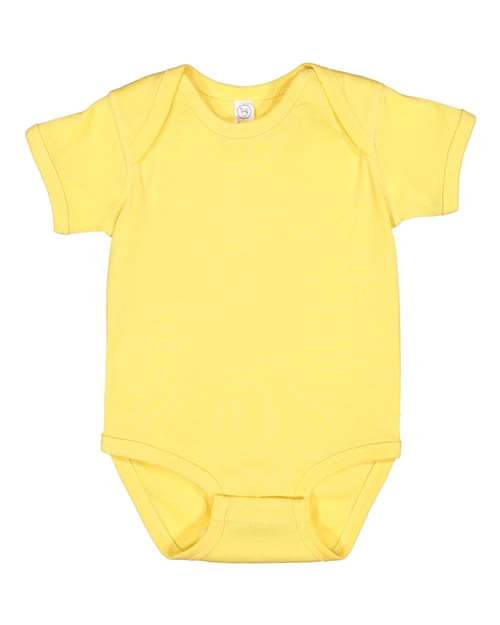 RADYAN® Infant Short Sleeve Baby Rib Bodysuit