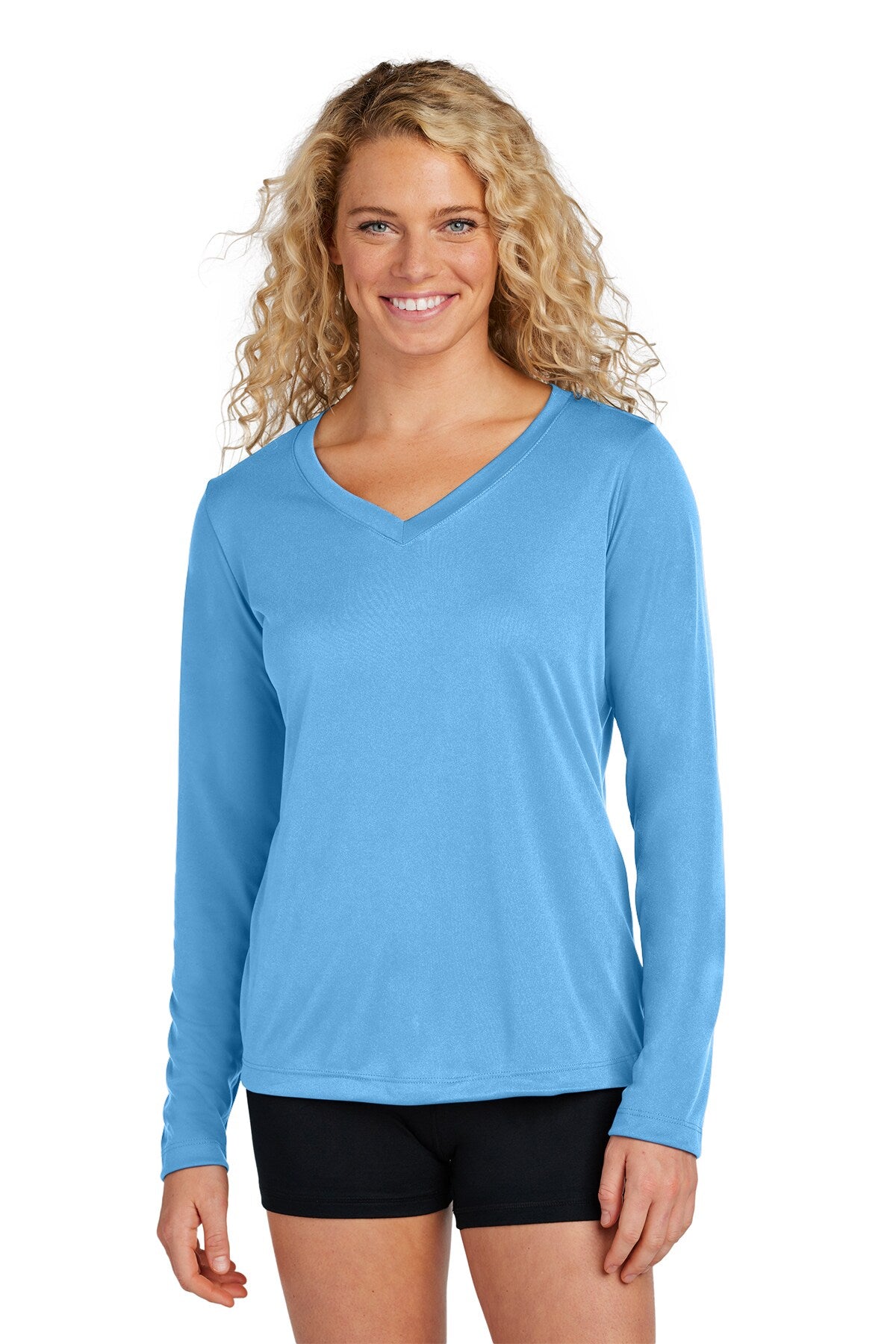 Sport-Tek® Women's Long Sleeve PosiCharge Competitor V-Neck Tee