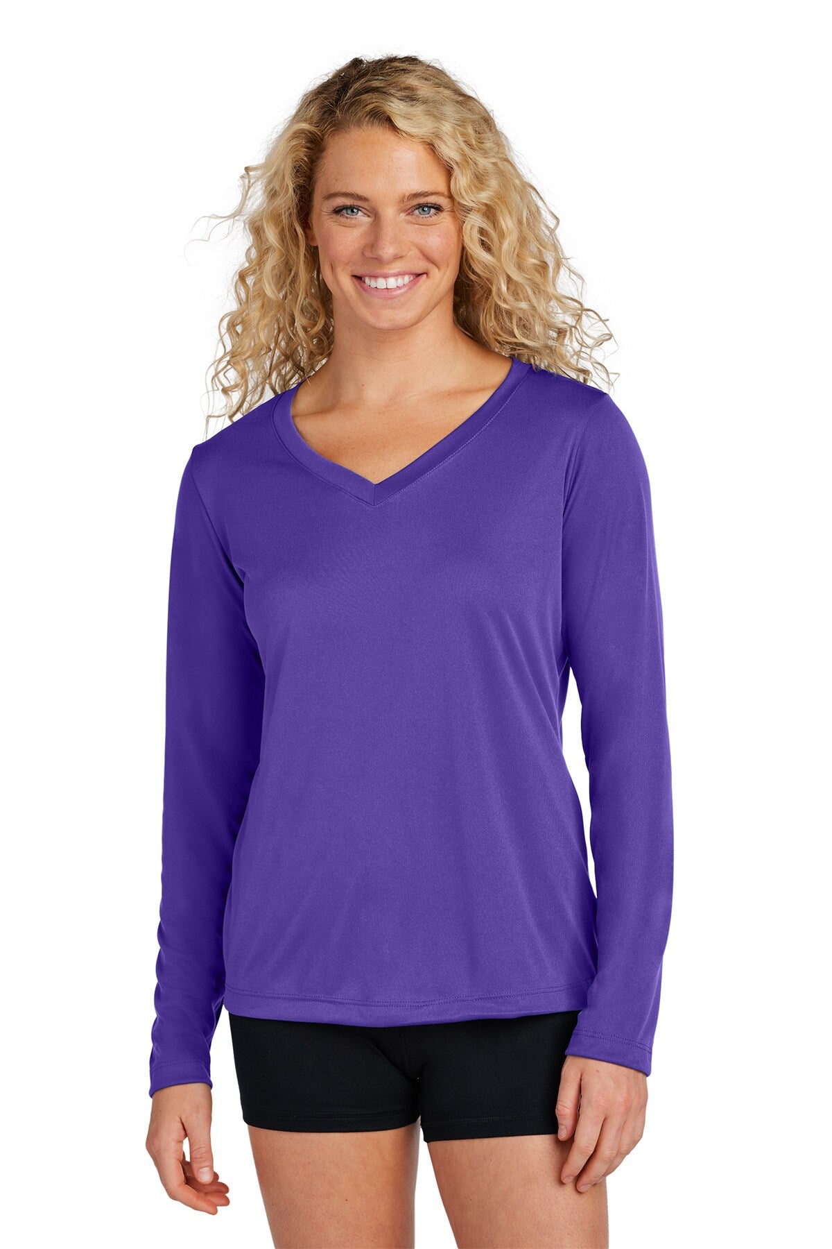 Sport-Tek® Women's Long Sleeve PosiCharge Competitor V-Neck Tee