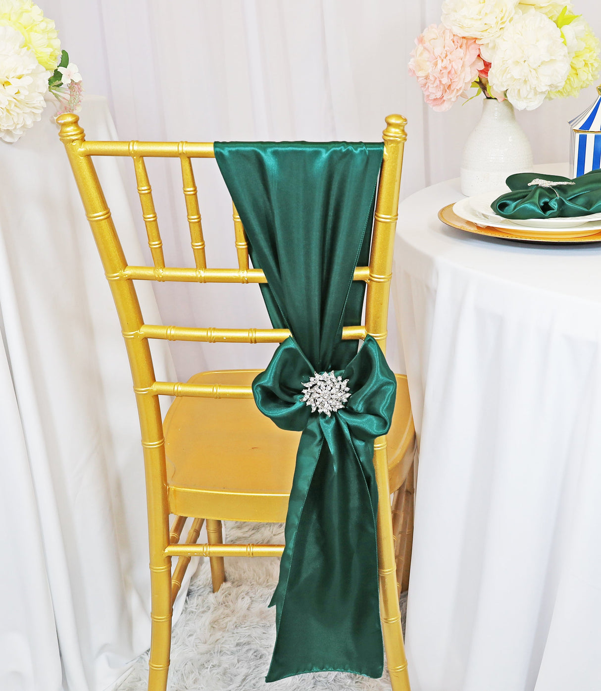 Satin Chair Sash Sample