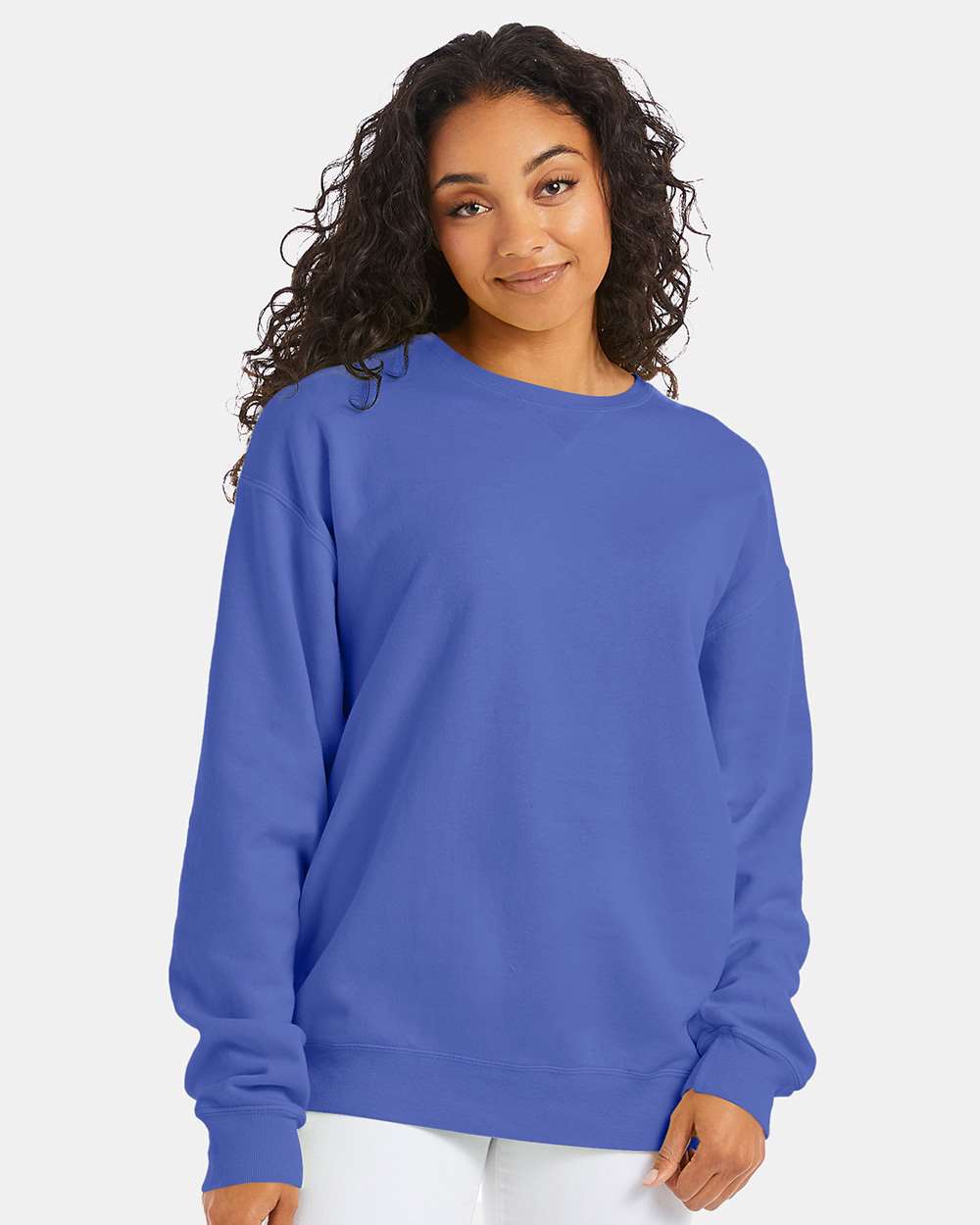 ComfortWash by Hanes® Garment-Dyed Crewneck Long Sleeve Sweatshirt
