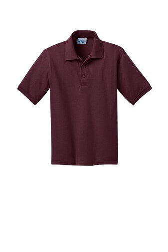 12 Pack : Port & Company® Youth Core Blend Jersey Knit Polo
