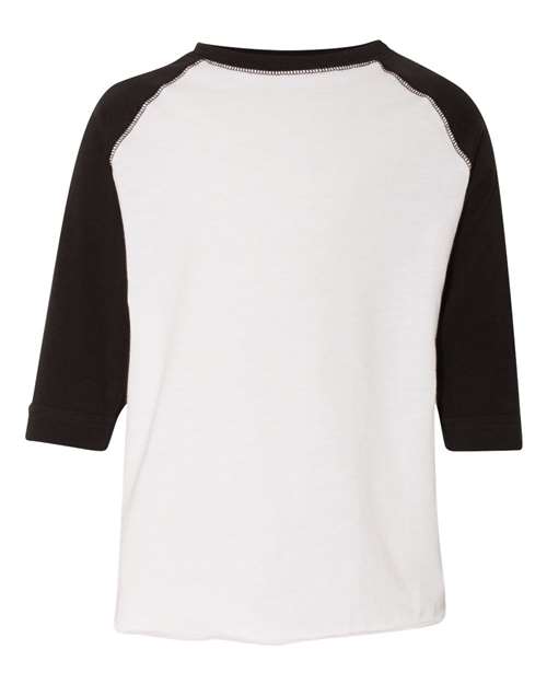 Toddler Baseball Fine Jersey Three-Quarter Sleeve Tee
