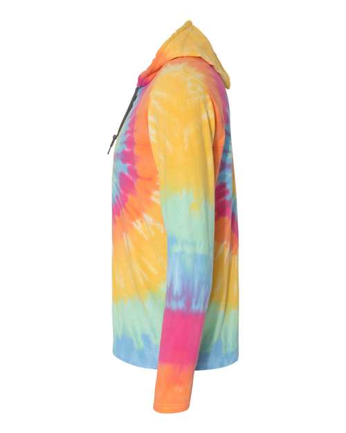 Tie-Dyed Long Sleeve Hooded T-Shirt