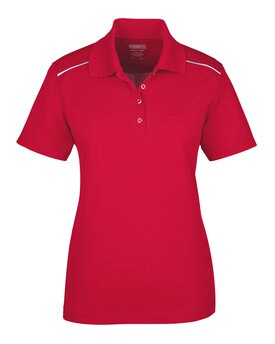 CORE® Ladies Radiant Performance Piqué Polo with Reflective Piping