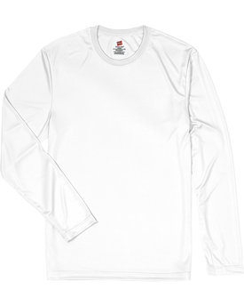 Hanes® Cool Long Sleeve Crewneck Performance T-Shirt