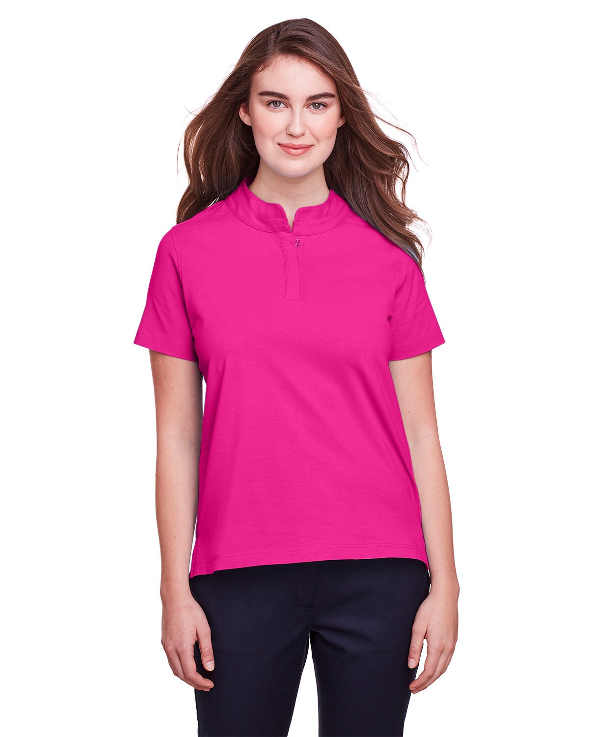 UltraClub® Ladies Lakeshore Stretch Cotton Performance Polo