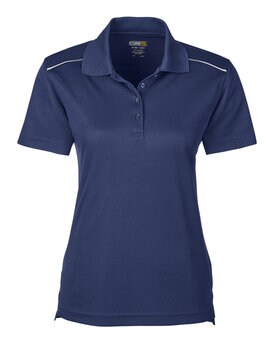 CORE® Ladies Radiant Performance Piqué Polo with Reflective Piping