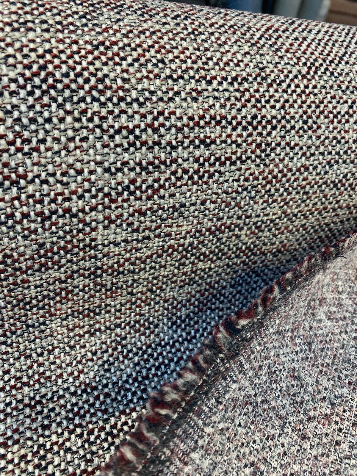 Swavelle Chenille Ridge Merlot Latex Backed Chenille Fabric - Merlot Basket Weave, 55" Width (1 Yard)