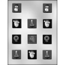 Square Christmas Mint Chocolate Mold
