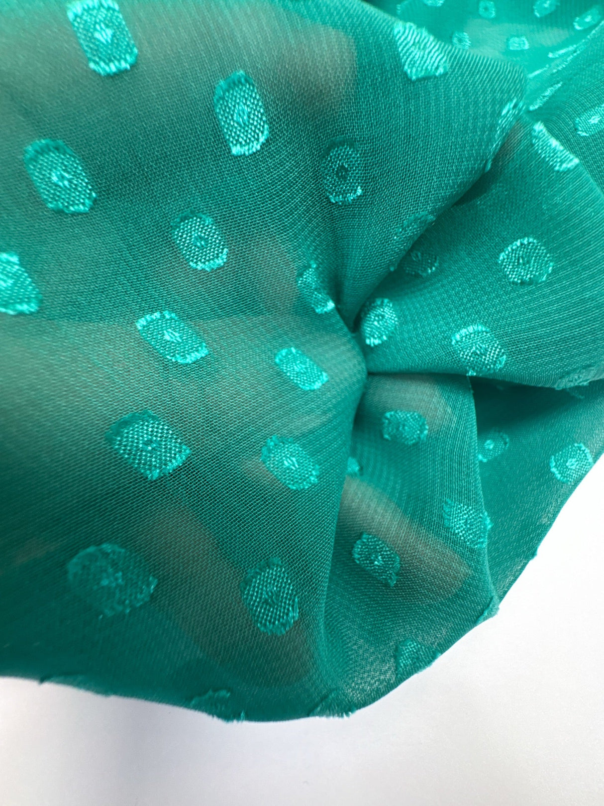 Polyester Chiffon Graphic Green Blue